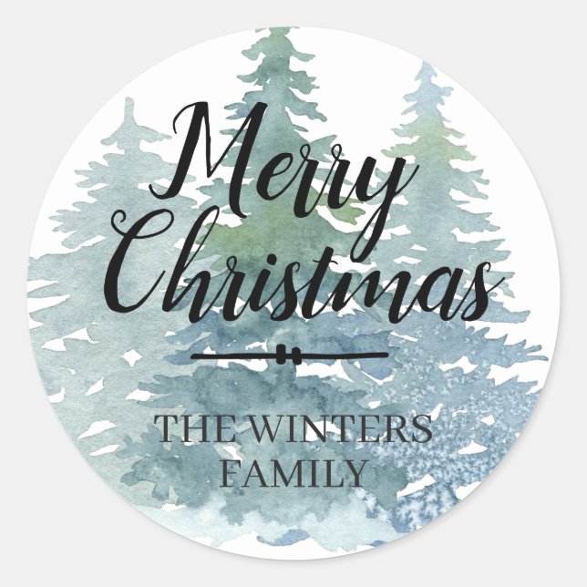 Merry Christmas Personalised Envelope Seal (Front)