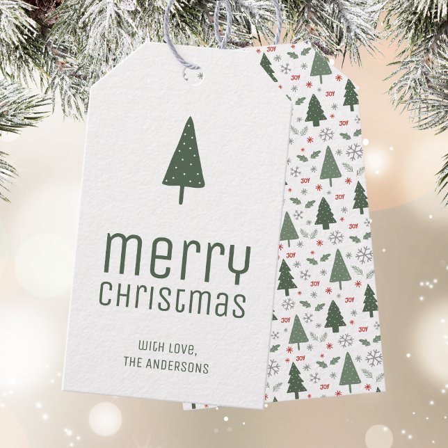 Merry Christmas Personalised Gift Tags (Merry Christmas Personalized Gift Tags)