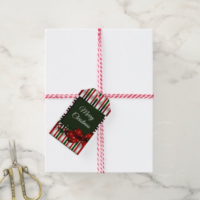 Merry Christmas Personalised Gift Tags (With Twine)