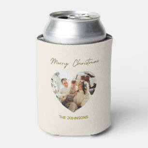 Merry Christmas Personalised Photo Can Cooler