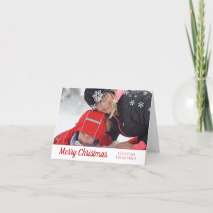 Merry Christmas Personalised Photo Christmas Holiday Card