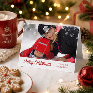 Merry Christmas Personalised Photo Christmas Holiday Card