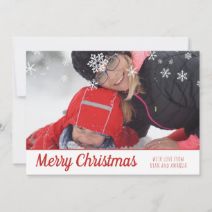 Merry Christmas Personalised Photo Christmas Holiday Card