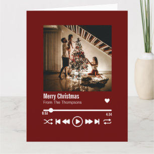 Merry Christmas Personalised Photo Greeting Card