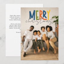 Merry Christmas Personalised Photo