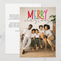 Merry Christmas Personalised Photo