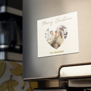Merry Christmas Personalised Photo Magnet