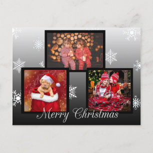 Merry Christmas Personalised Photo Postcard