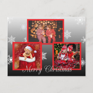 Merry Christmas Personalised Photo Postcard