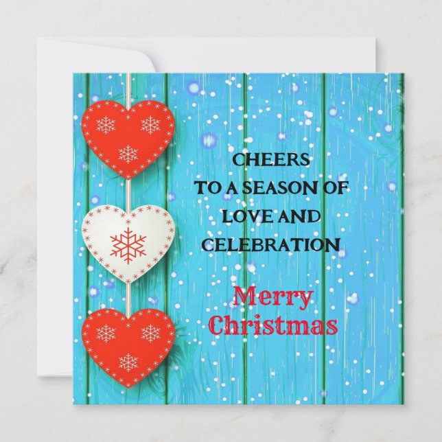 "Merry Christmas" Personalised Postcard (Front)