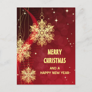 "Merry Christmas" Personalised Postcard