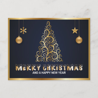 "Merry Christmas" Personalised Postcard