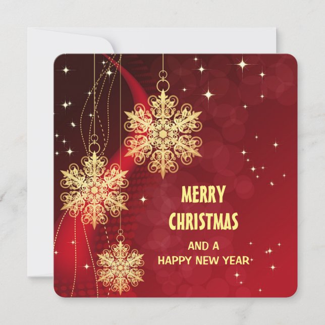 "Merry Christmas" Personalised Postcard (Front)