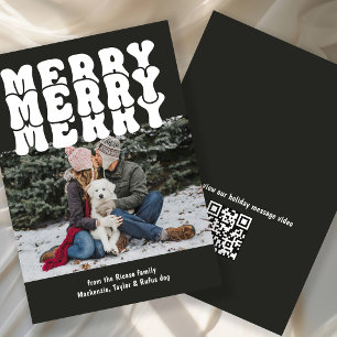 Merry Christmas Personalised With Your Photo Text Holiday Card