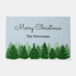 Merry Christmas Personalized Doormat