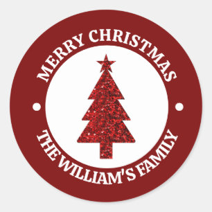 Merry Christmas Personalized Sticker
