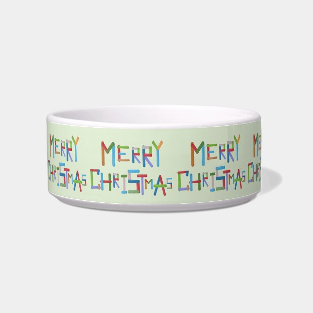 Merry Christmas Pet Bowl (Right)