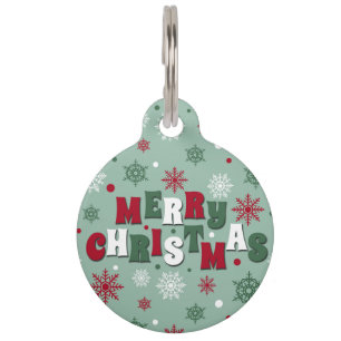Merry Christmas Pet Tag