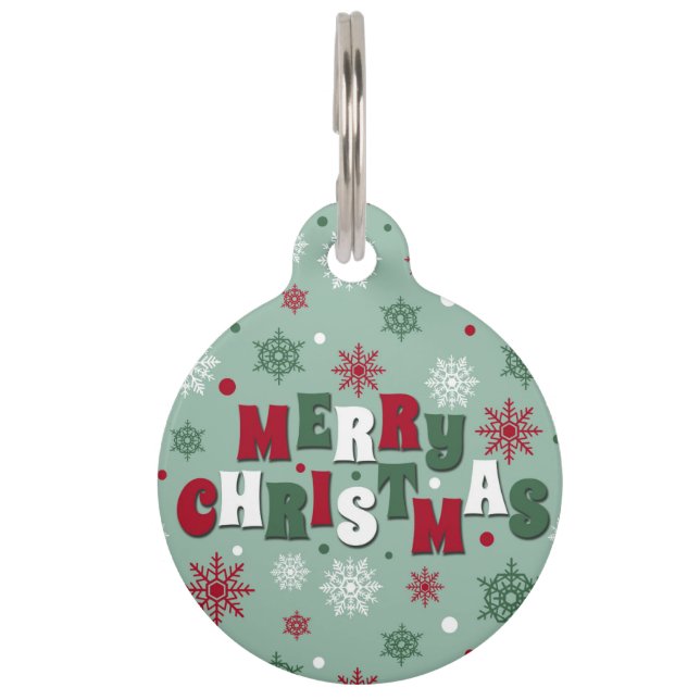 Merry Christmas Pet Tag (Front)