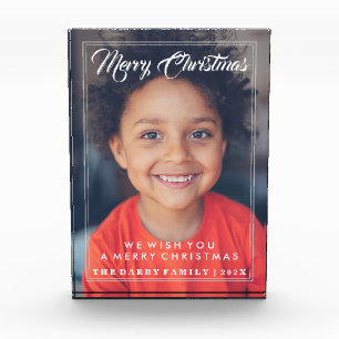 Merry Christmas Photo Block Gift