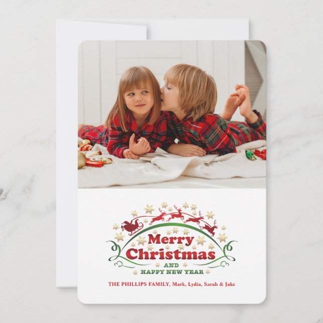 Merry Christmas Photo Card (Front)