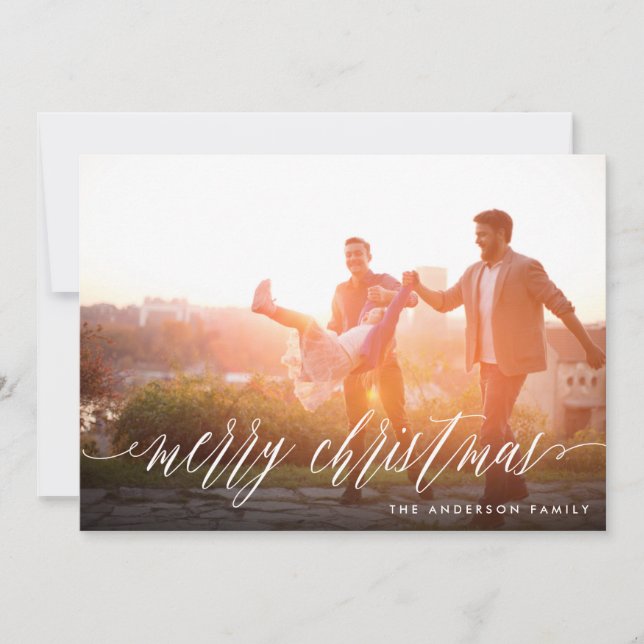 Merry Christmas Photo Card (Front)