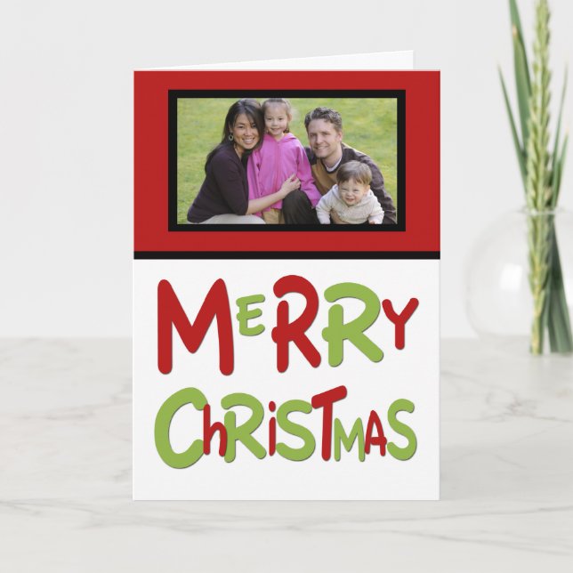 Merry Christmas Photo Card (Front)