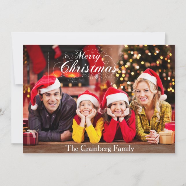 Merry Christmas Photo Card (Front)