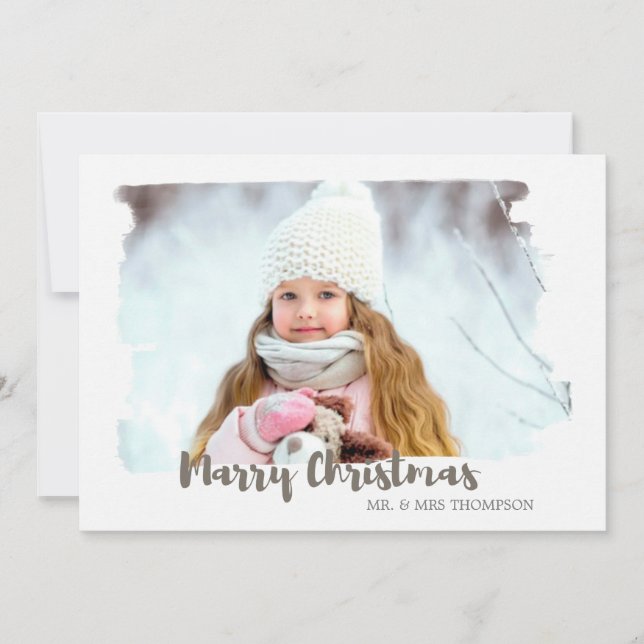 Merry Christmas Photo Card  (Front)