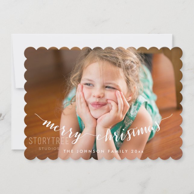 Merry Christmas Photo Card (Front)