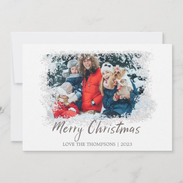Merry Christmas Photo Card  (Front)