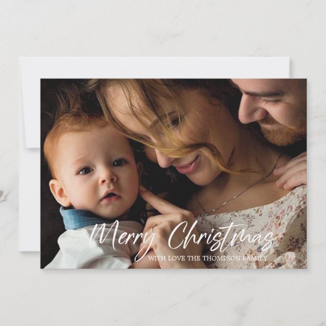 Merry Christmas Photo Card  (Front)