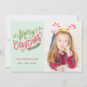Merry Christmas Photo card / Adorable / Cute
