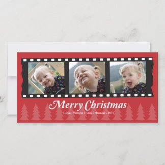 Merry Christmas Photo Card for 3 photos