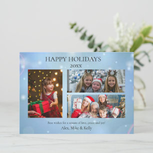  Merry Christmas Photo Card three Pictures