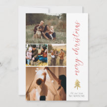 Merry Christmas Photo Card Year In Review