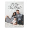 MERRY CHRISTMAS photo christmas greeting card
