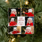 Merry Christmas Photo Collage Cute Personalised
