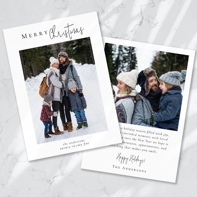 Merry Christmas Photo Collage Holiday Card (Creator Uploaded)