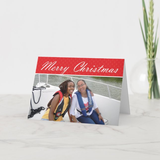 Merry Christmas- Photo Frame Card (Front)