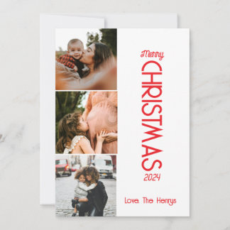Merry Christmas Photo Greeting Card