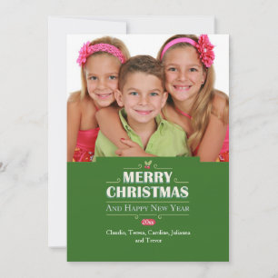 Merry Christmas Photo Holiday Card