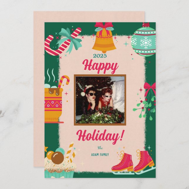 Merry Christmas Photo Holiday Cards (Front/Back)