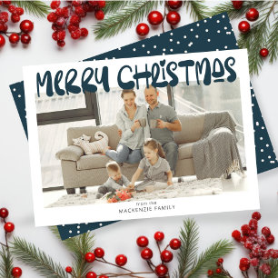 Merry Christmas Photo Personalised Holiday Card