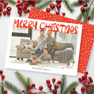 Merry Christmas Photo Personalised Holiday Card