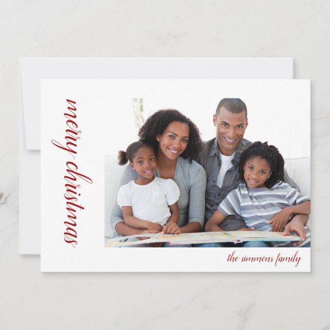 Merry Christmas Photo Personalised | Holidays (Front)