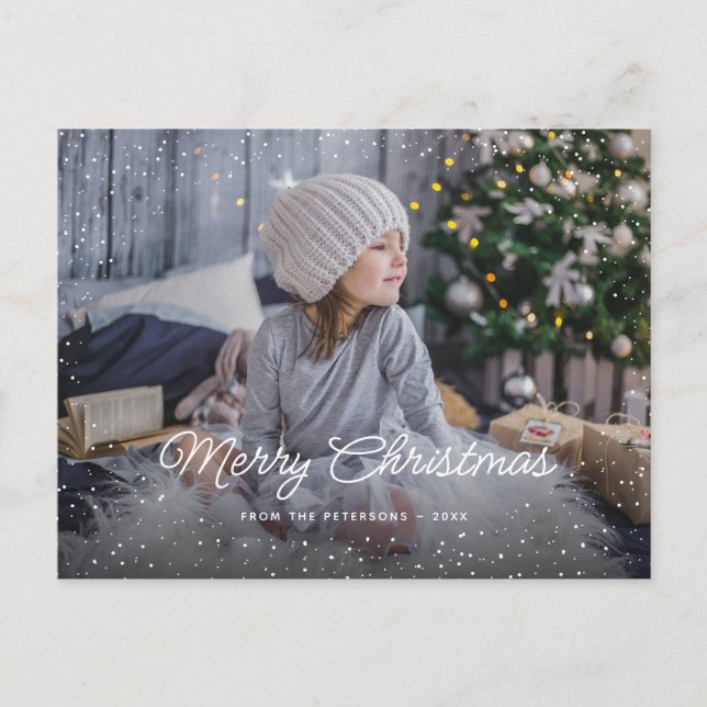 Merry Christmas Photo Postcard (Front)