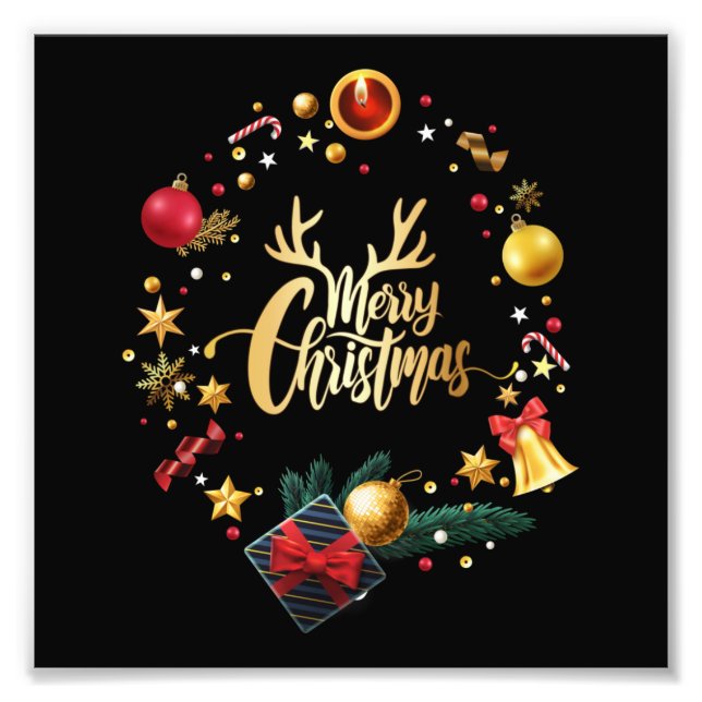 merry christmas. photo print (Front)