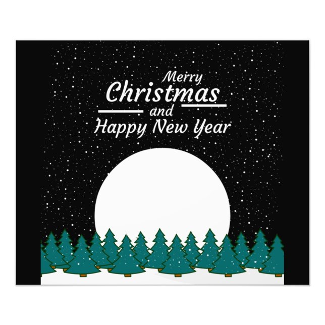 Merry Christmas Photo Print (Front)