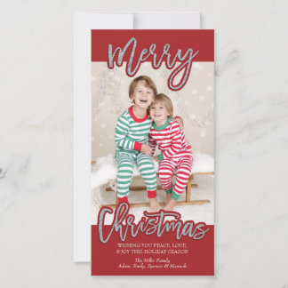 Merry Christmas Photocard Holiday Card